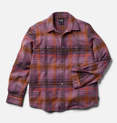 Men's Plusher Long Sleeve Shirt, Color: Dark Daze Wyoming Plaid, image 10