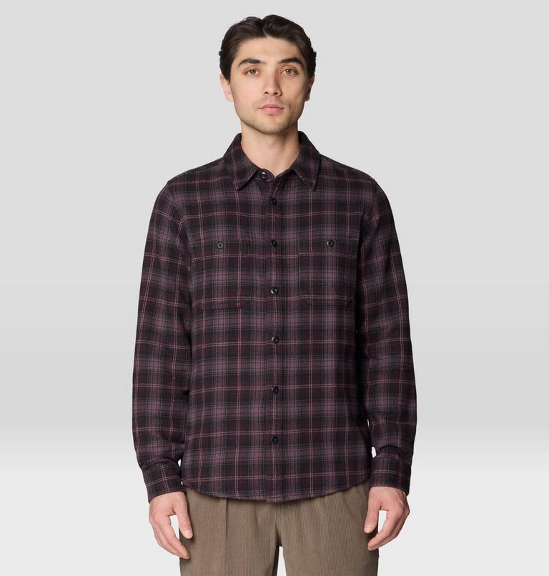 Men's Plusher Long Sleeve Shirt, Color: Purple Sage Harbour Plaid, image 5