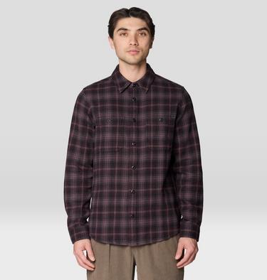 Men's Plusher Long Sleeve Shirt, Color: Purple Sage Harbour Plaid, image 3