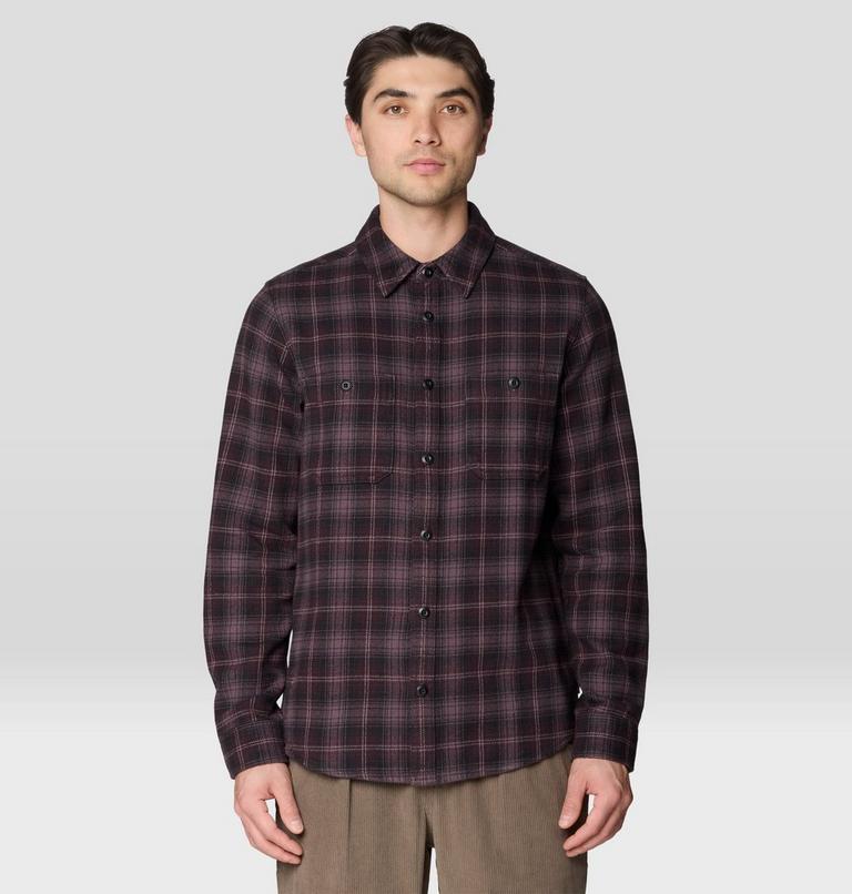 Men's Plusher Long Sleeve Shirt, Color: Purple Sage Harbour Plaid, image 1
