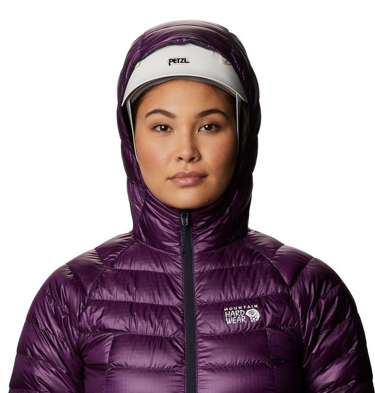 Women's Phantom Down Hooded Jacket, Color: Cosmos Purple, image 4