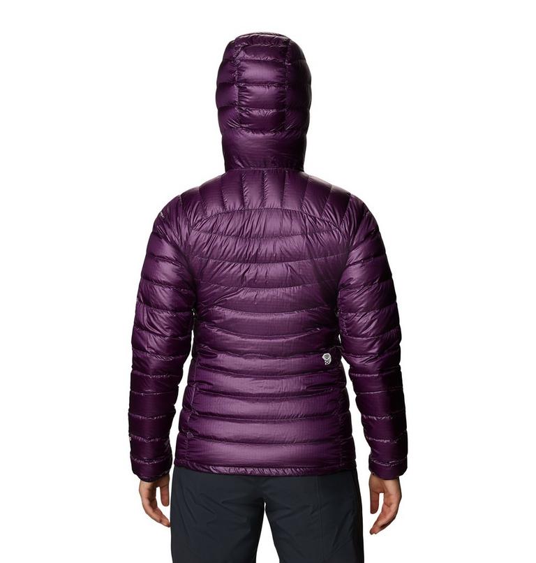 Women's Phantom Down Hooded Jacket, Color: Cosmos Purple, image 2