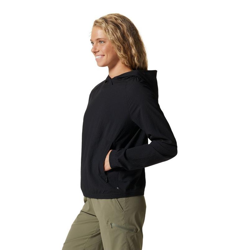 Women's Sunshadow Long Sleeve Hoody, Color: Black, image 3