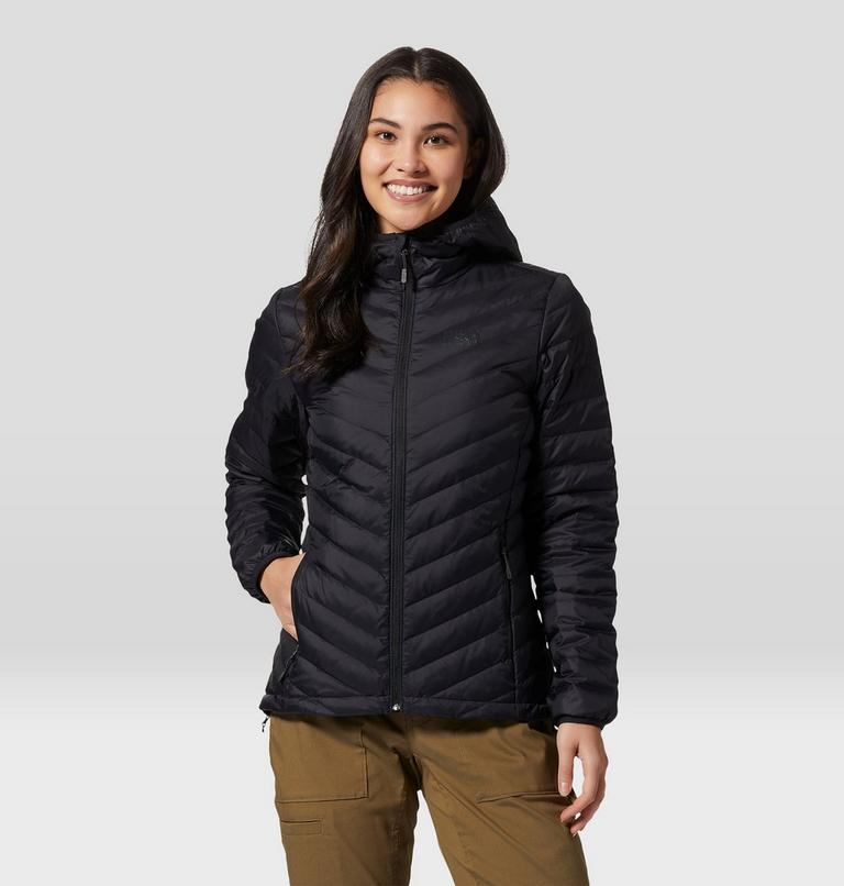 Manteau à capuchon matelassé Glen Alpine Femme, Color: Black, image 1