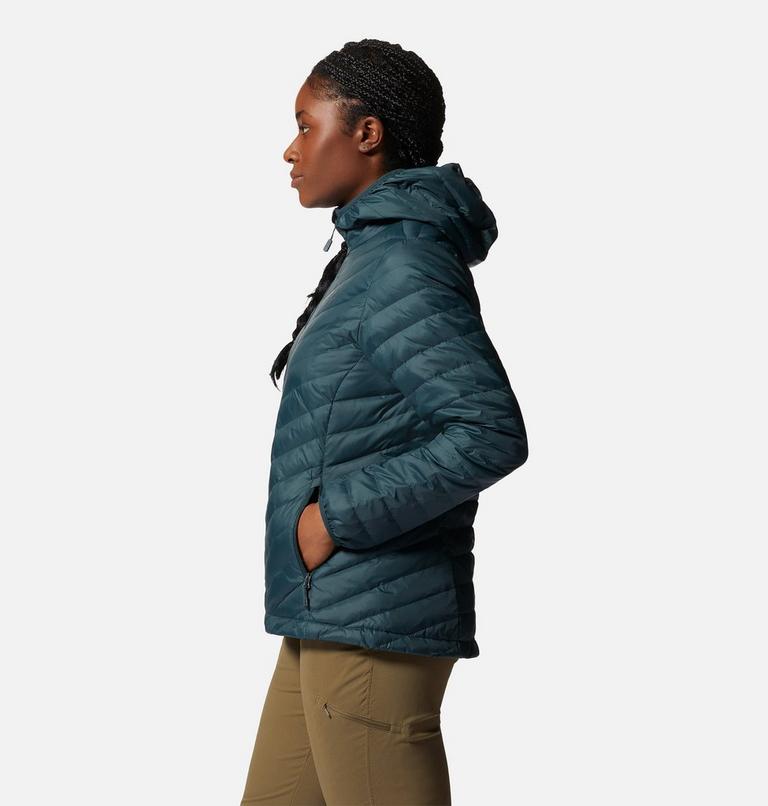 Manteau &agrave; capuchon matelass&eacute; Glen Alpine Femme, Color: Blue Spruce, image 3