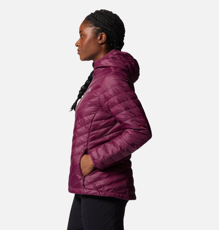 Manteau &agrave; capuchon matelass&eacute; Glen Alpine Femme, Color: Marionberry, image 3
