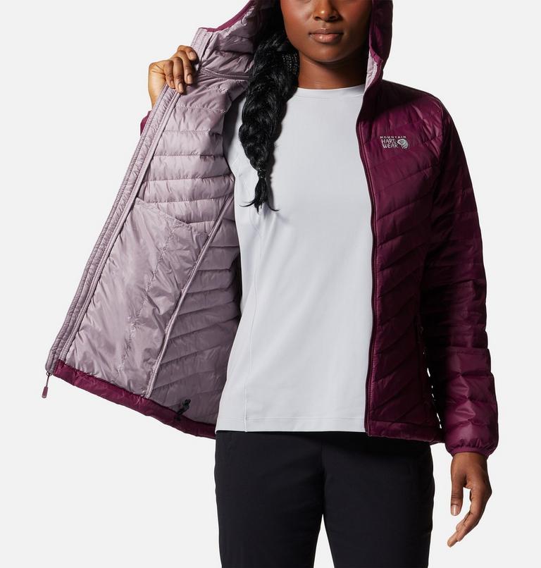 Manteau &agrave; capuchon matelass&eacute; Glen Alpine Femme, Color: Marionberry, image 7