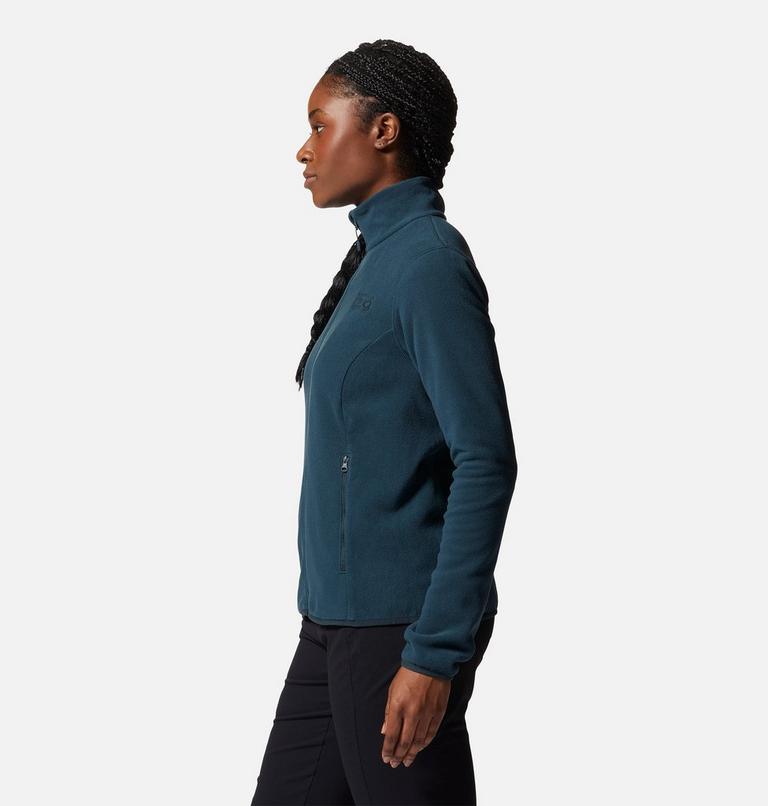 Women's Wintun Fleece Jacket, Color: Blue Spruce, image 3