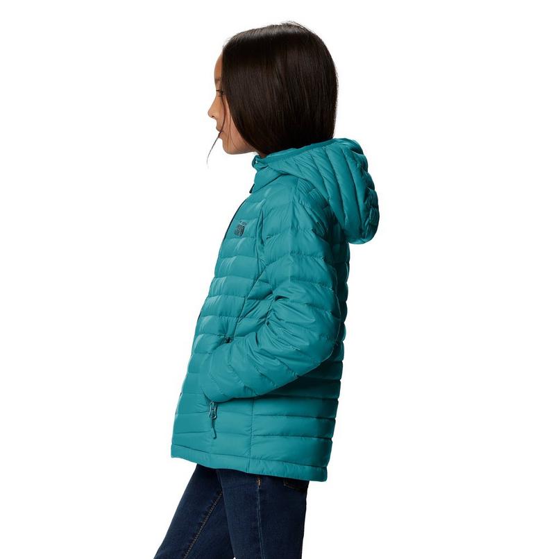 Manteau à capuchon matelassé Glen Alpine Enfant, Color: Vivid Teal, image 3