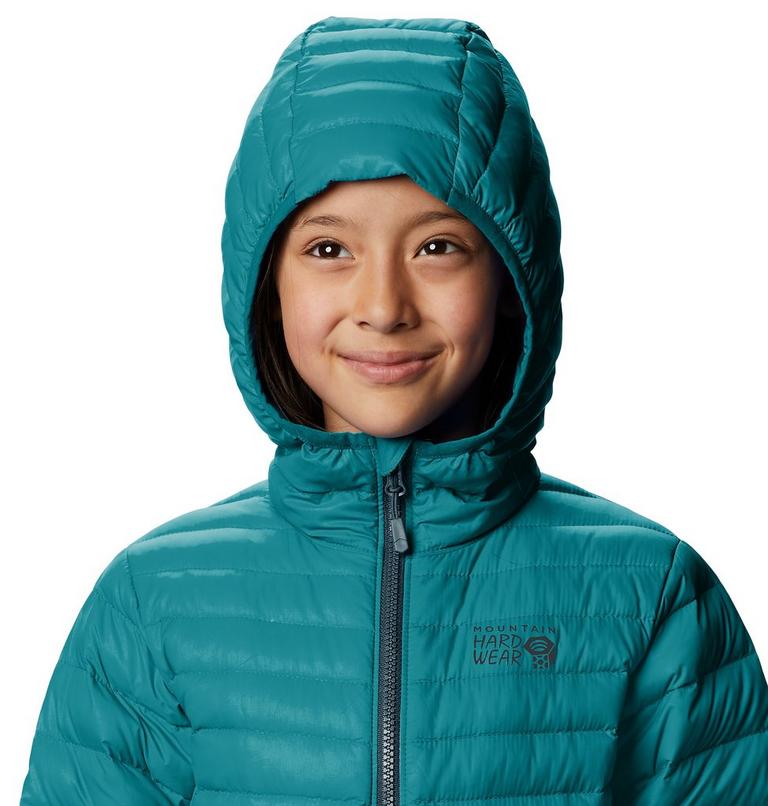 Manteau à capuchon matelassé Glen Alpine Enfant, Color: Vivid Teal, image 4