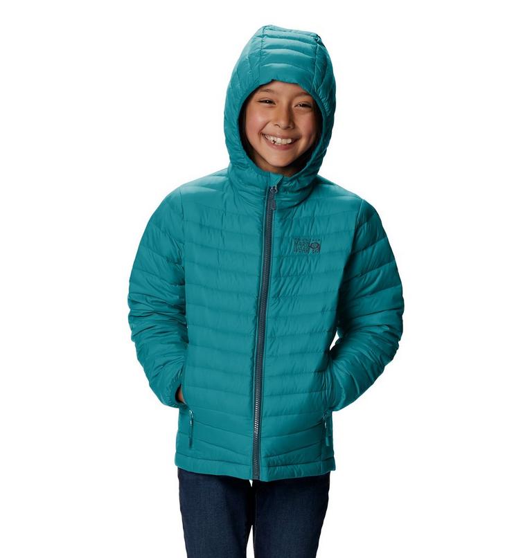 Manteau à capuchon matelassé Glen Alpine Enfant, Color: Vivid Teal, image 6