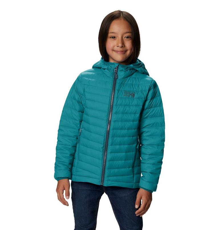 Manteau à capuchon matelassé Glen Alpine Enfant, Color: Vivid Teal, image 1