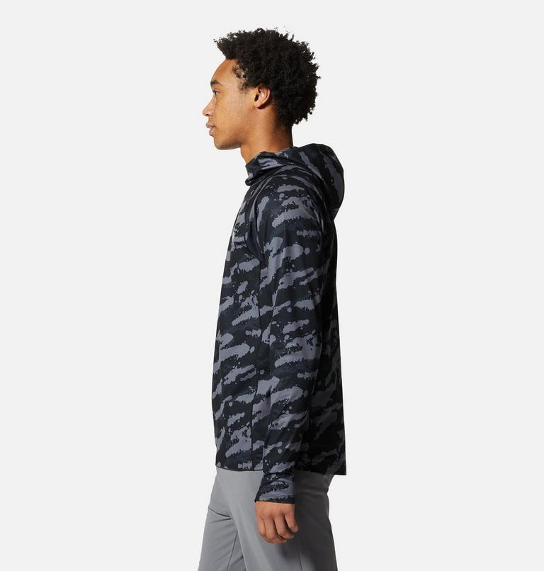 Men's Mountain Stretch Hoody, Color: Black Paintstrokes Print, image 3