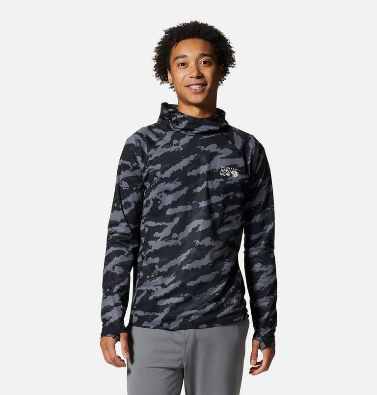 Men's Mountain Stretch Hoody, Color: Black Paintstrokes Print, image 1