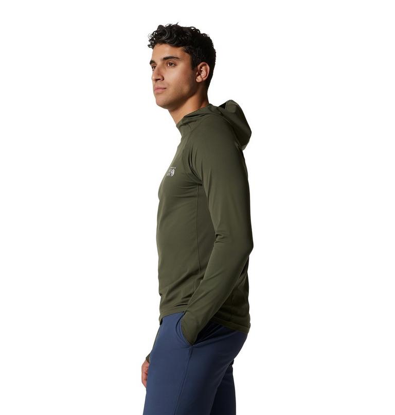 Chandail à capuchon Mountain Stretch Homme, Color: Surplus Green, image 3