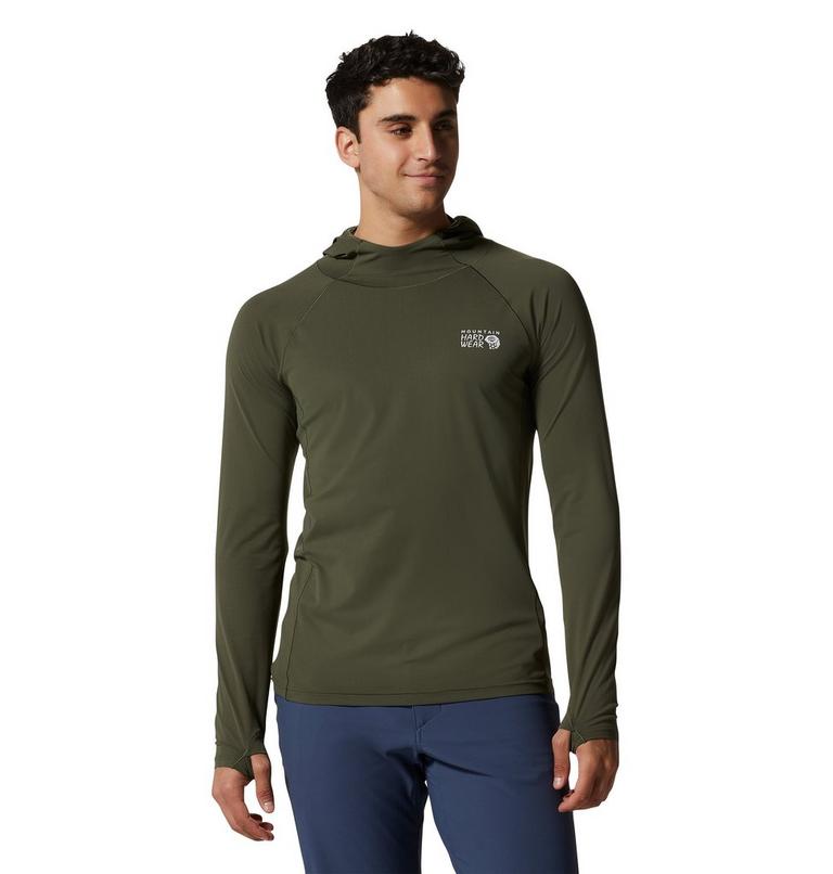 Chandail à capuchon Mountain Stretch Homme, Color: Surplus Green, image 1