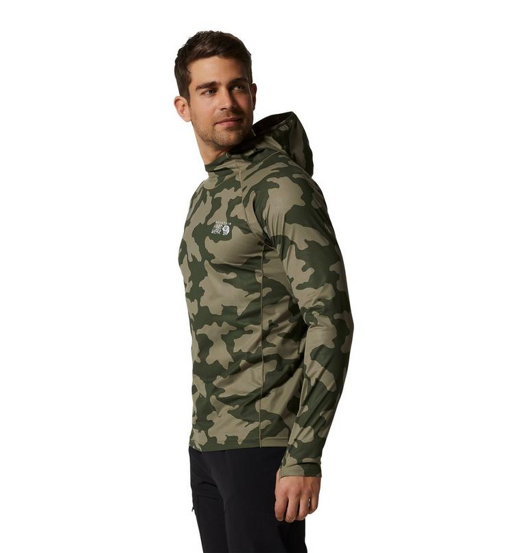 Chandail à capuchon Mountain Stretch Homme, Color: Stone Green Lands Camo, image 3