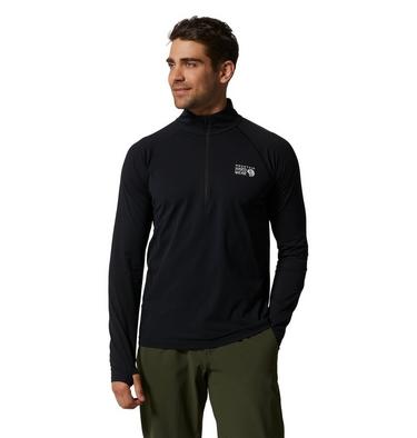 Men's Mountain Stretch 1/2 Zip, Color: Black, image 1