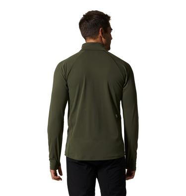 Men's Mountain Stretch 1/2 Zip, Color: Surplus Green, image 6
