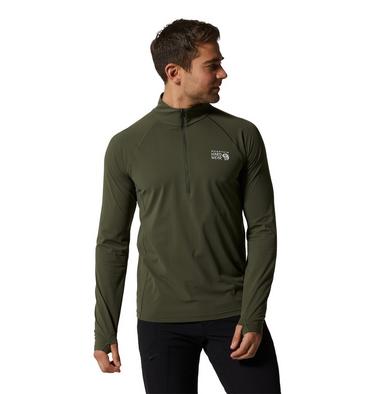 Men's Mountain Stretch 1/2 Zip, Color: Surplus Green, image 5