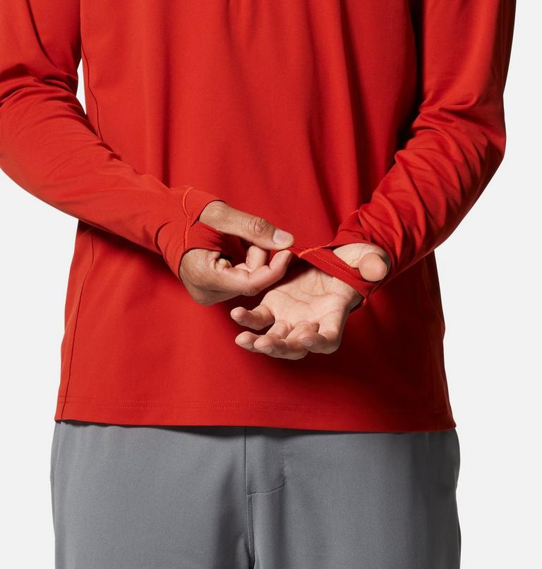 Haut avec demi-fermeture &eacute;clair Mountain Stretch Homme, Color: Desert Red, image 5