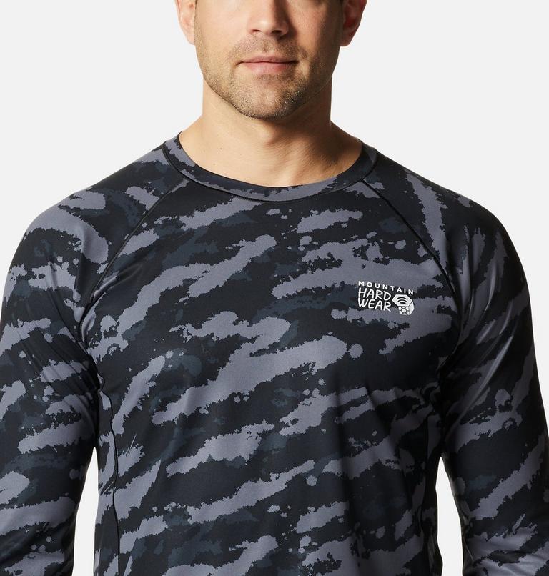 Men's Mountain Stretch Long Sleeve, Color: Black Paintstrokes Print, image 4