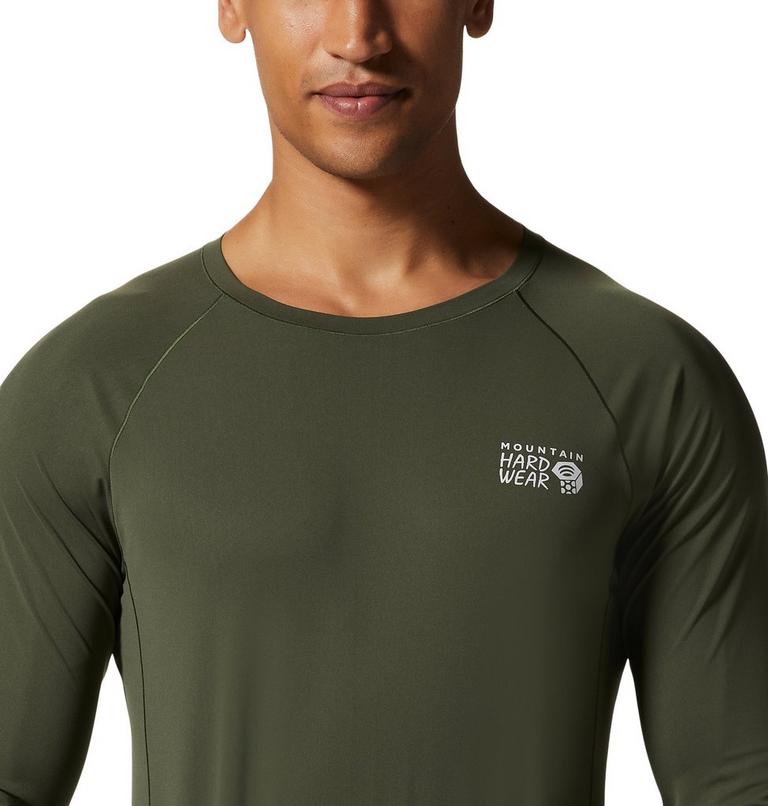 Men's Mountain Stretch Long Sleeve, Color: Surplus Green, image 4