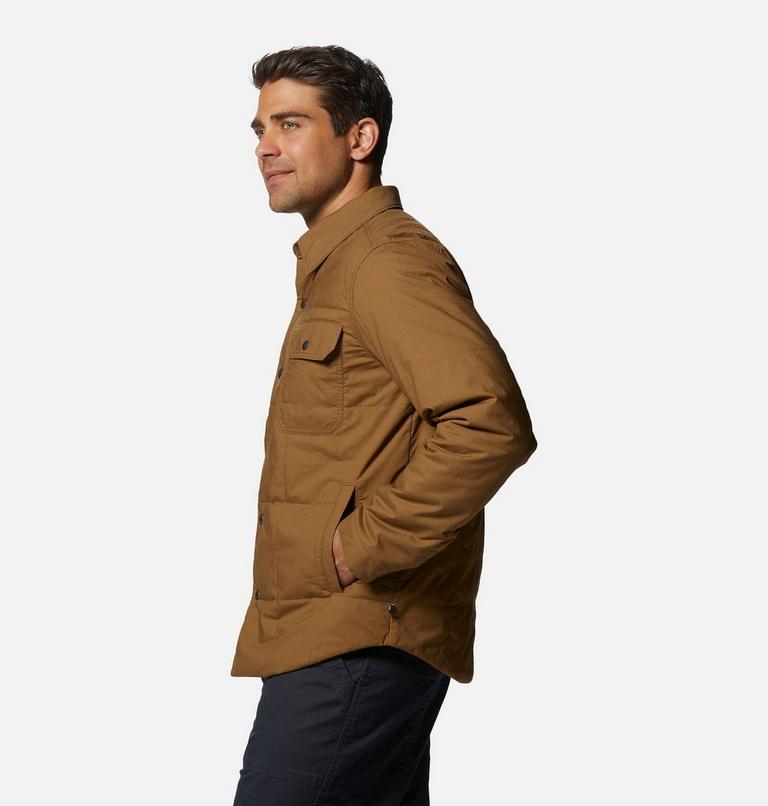 Men's J Tree Insulated Shacket, Color: Corozo Nut, image 3