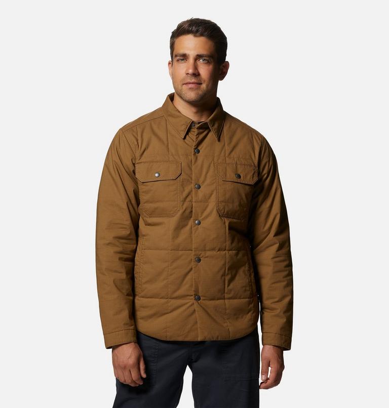 Men's J Tree Insulated Shacket, Color: Corozo Nut, image 6