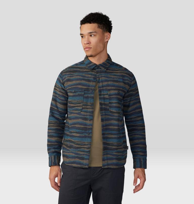Chemise à manches longues en flanelle Granite Peak Homme, Color: Caspian Landscape Print, image 6