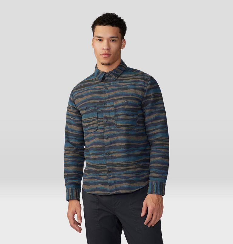 Chemise à manches longues en flanelle Granite Peak Homme, Color: Caspian Landscape Print, image 7