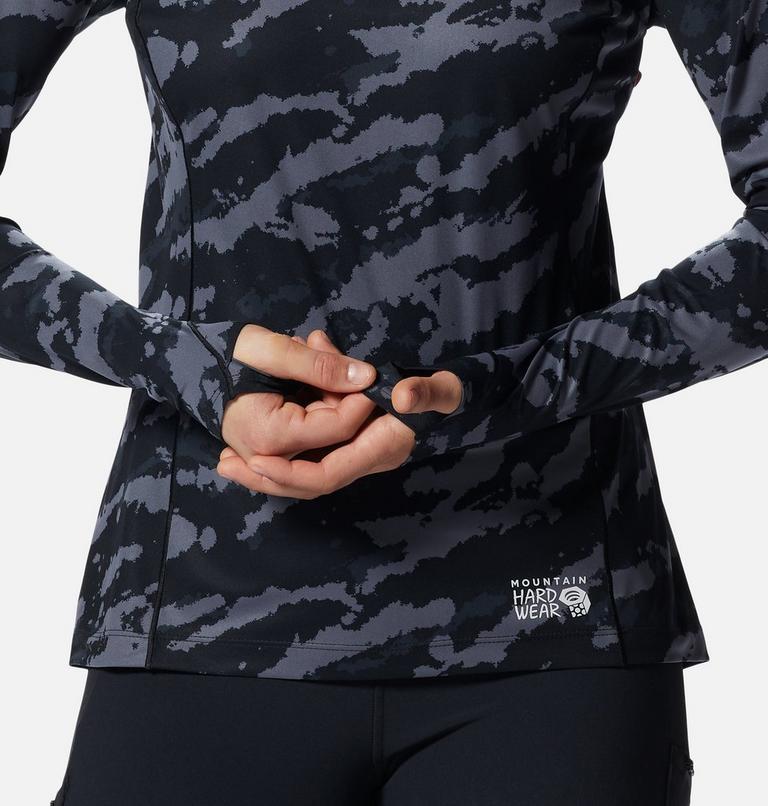 Chandail à capuchon Mountain Stretch Femme, Color: Black Paintstrokes Print, image 5