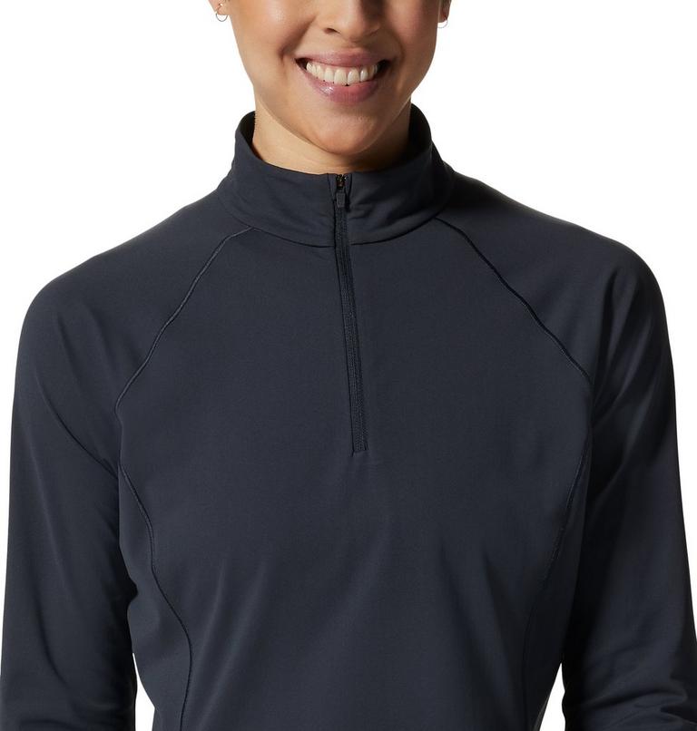 Haut avec demi-fermeture éclair Mountain Stretch Femme, Color: Black, image 4