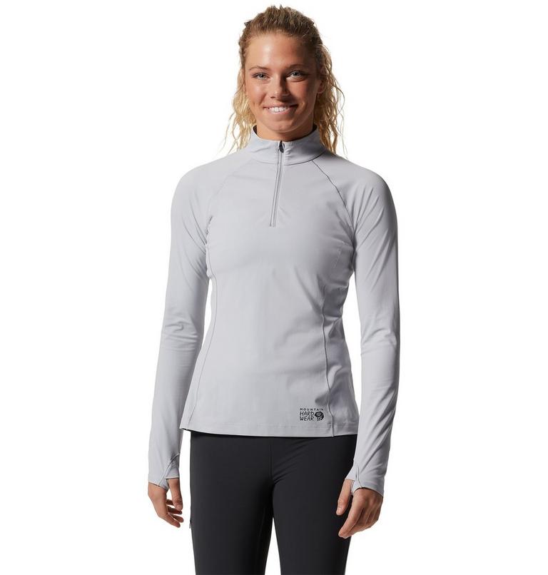 Haut avec demi-fermeture éclair Mountain Stretch Femme, Color: Glacial, image 1