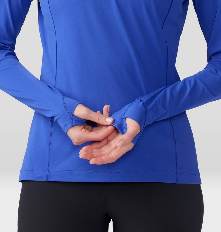 Haut avec demi-fermeture éclair Mountain Stretch Femme, Color: Blue Print, image 5