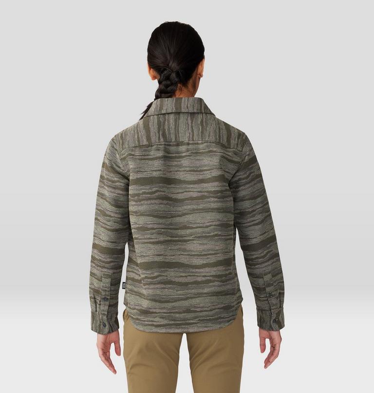 Chemise à manches longues en flanelle Granite Peak Femme, Color: Stone Green Landscape Jacquard, image 2