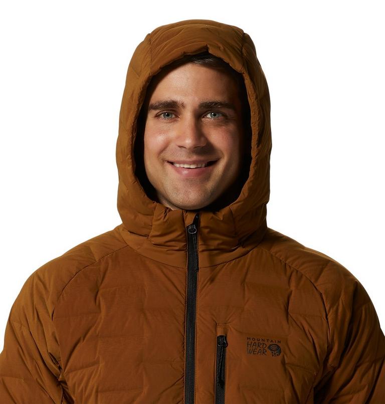 Men's Stretchdown Hoody, Color: Golden Brown, image 4