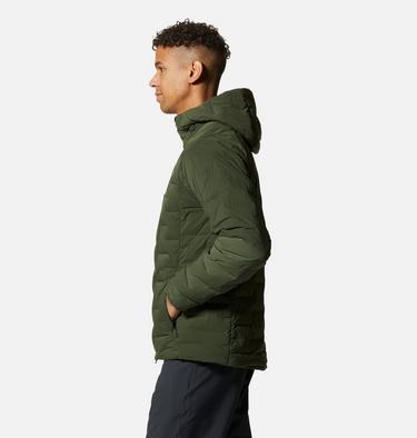 Manteau à capuchon Stretchdown Homme, Color: Surplus Green, image 3