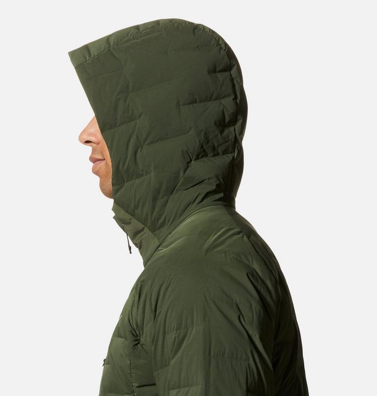 Men's Stretchdown Hoody, Color: Surplus Green, image 5