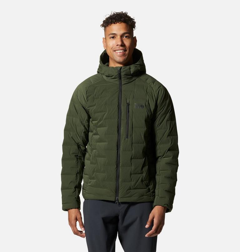Men's Stretchdown Hoody, Color: Surplus Green, image 1
