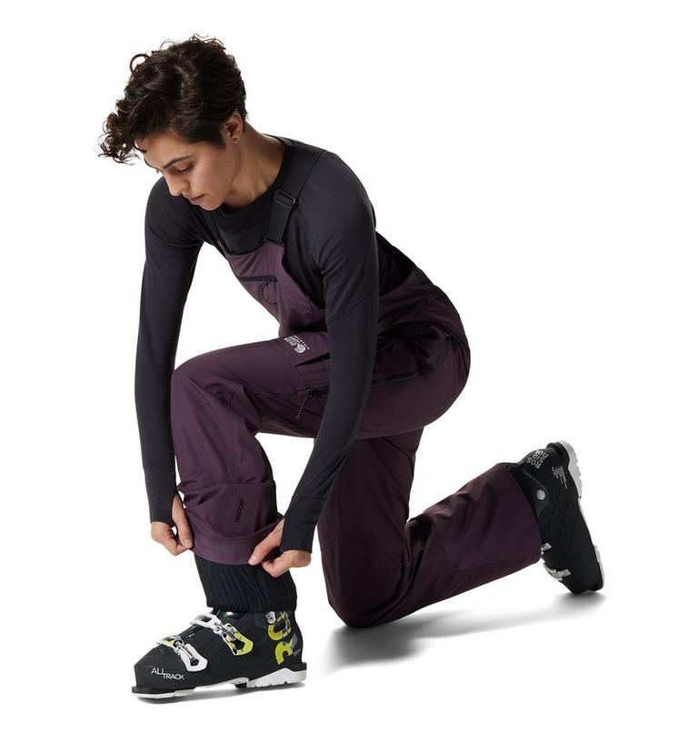 Women's Boundary Ridge Gore-Tex Bib, Color: Dusty Purple, image 6