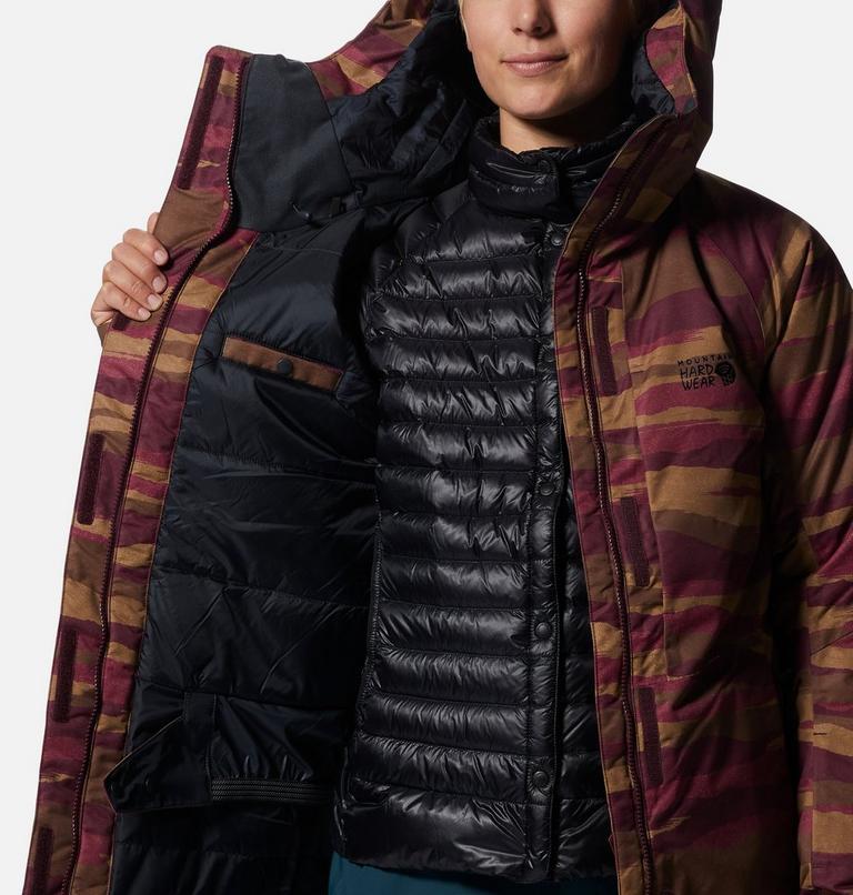 Women's Firefall/2 Insulated Jacket, Color: Cocoa Red Landscape Print, image 10