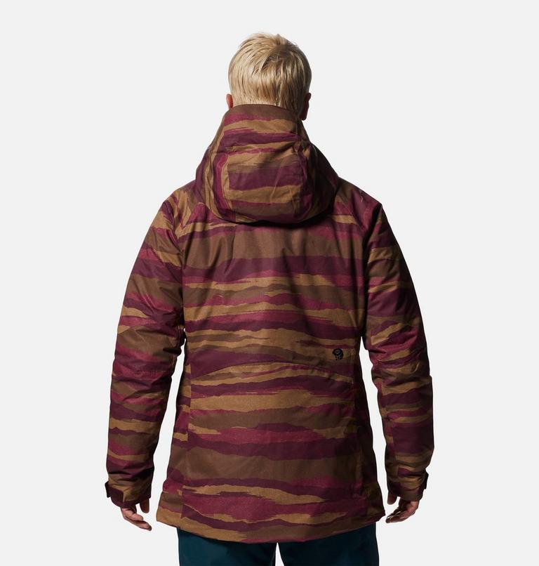 Women's Firefall/2 Insulated Jacket, Color: Cocoa Red Landscape Print, image 2