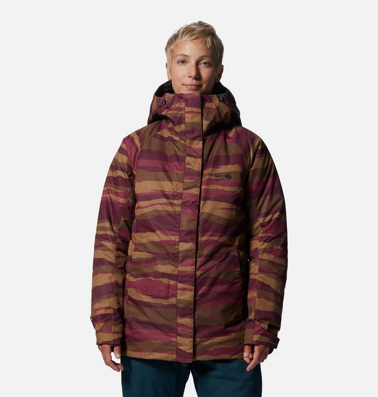 Women's Firefall/2 Insulated Jacket, Color: Cocoa Red Landscape Print, image 1