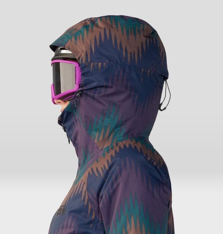 Women's Firefall/2 Jacket, Color: Blurple Zigzag Print, image 5