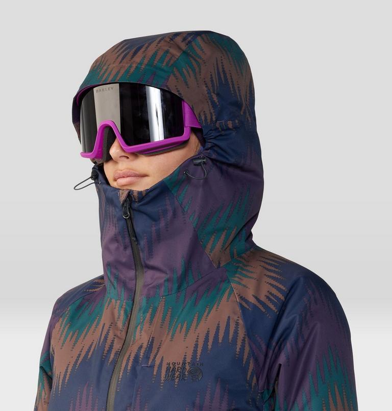 Women's Firefall/2 Jacket, Color: Blurple Zigzag Print, image 6