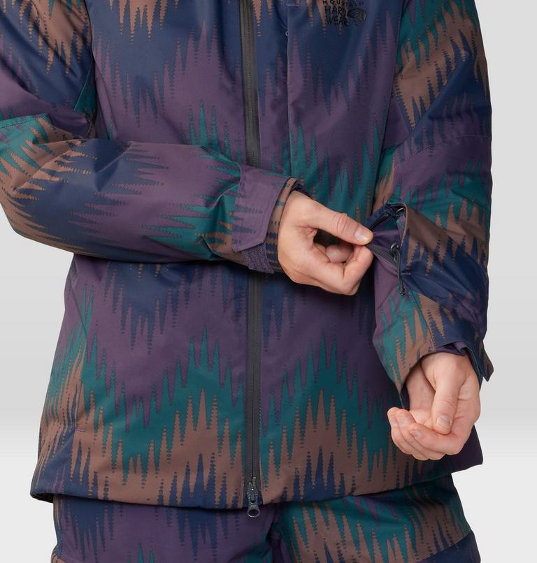 Women's Firefall/2 Jacket, Color: Blurple Zigzag Print, image 8