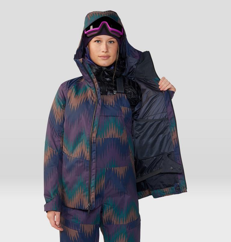 Women's Firefall/2 Jacket, Color: Blurple Zigzag Print, image 11