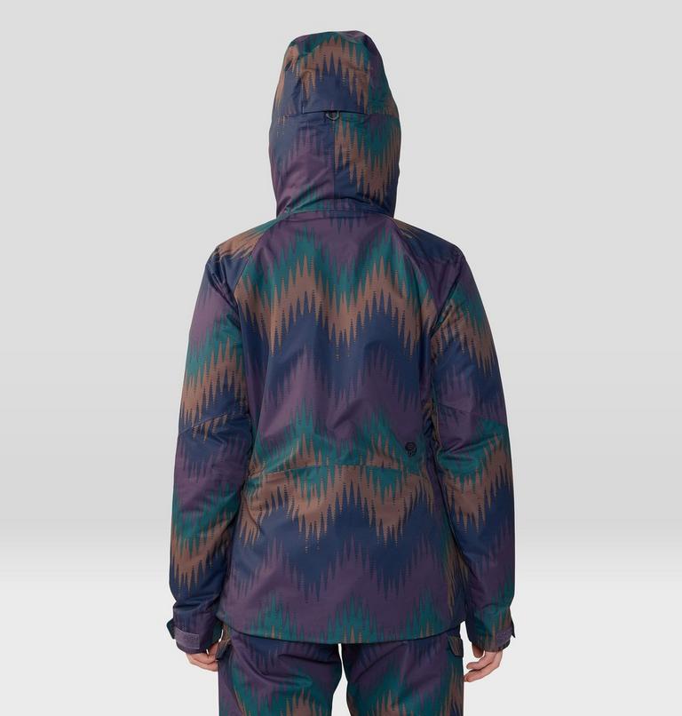 Women's Firefall/2 Jacket, Color: Blurple Zigzag Print, image 2