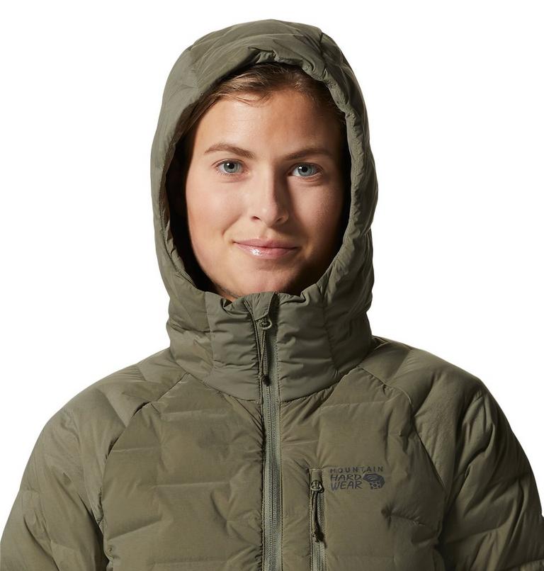 Women's Stretchdown Hoody, Color: Stone Green, image 4